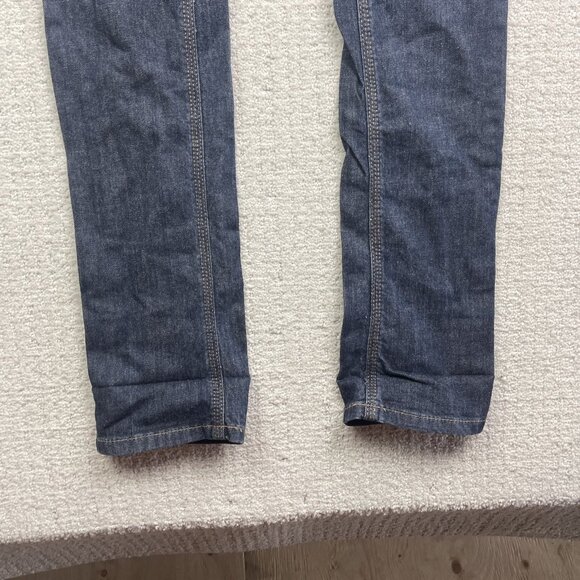 Y2K GUESS Jeans Sz 24 Casual Low Rise STARLET Skinny Leg Dark Blue Denim - Picture 4 of 13
